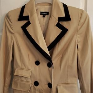 Bebe Beige Tan Double Breasted Trench Coat